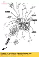 992430016000, Yamaha, emblème, yamaha yamaha fj fz fzr tt yz 125 250 600 750 1000 1100 1200 1985 1986 1989 1990 1991 1996 1997 1998, Nouveau