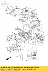 haak tank montage van Yamaha, met onderdeel nummer B902411L0000, bestel je hier online:
