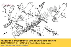 verblijf, ex. Klep kabel van Honda, met onderdeel nummer 18179MCJ750, bestel je hier online: