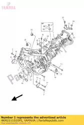 Qui puoi ordinare frame comp. Da Yamaha , con numero parte 4KM2111010P5: