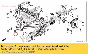 honda 64165MGH640 ??cznik b, podwójny zamek, 20x20 - Dół