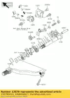 130780010, Kawasaki, ratchet kawasaki kx  r f kx250f 250 , New