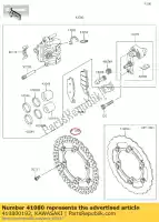 410800192, Kawasaki, schijf, fr kawasaki kx  m klx r f kx125 kx250 kx250f kx450f klx450r klx450 125 450 250 , Nieuw