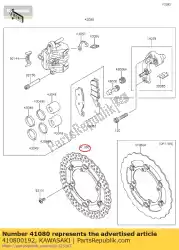 Aquí puede pedir disco, fr de Kawasaki , con el número de pieza 410800192: