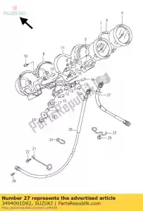 Suzuki 3494001D02 conjunto de cables, t.m. - Lado inferior