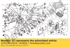 honda 32401MCA010 cable, starter battery - Bottom side