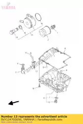 Aqui você pode pedir o conjunto refrigerador de óleo em Yamaha , com o número da peça 5VY134700000: