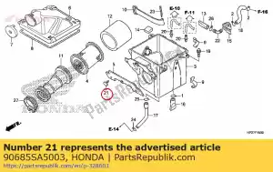 honda 90685SA5003 clip, sotto copertura - Il fondo