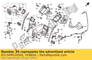 Honda 83154MCAD00 mat, r. refugio superior - Lado inferior