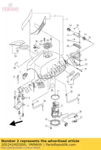 yamaha 20S242402000 conjunto gráfico - Lado inferior