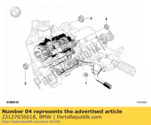 bmw 23127656018 shaft seal - 20x35x5 - Bottom side