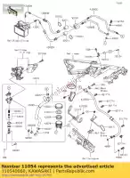 110540060, Kawasaki, suporte, junta de mangueira zx1400b6f kawasaki  zzr 1400 2006 2007 2008 2009 2010 2011 2012 2013 2014 2015 2016 2017 2018 2019 2020 2021, Novo