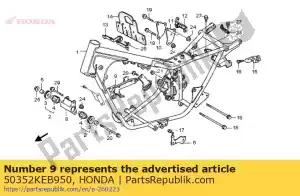 Honda 50352KEB950 plaat, elektrisch - Onderkant