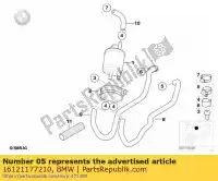 16121177210, BMW, slangklem bmw  c1  125 200 650 1200 1250 1999 2000 2001 2002 2003 2004 2005 2006 2007 2008 2009 2010 2011 2012 2013 2014 2015 2016 2017 2018 2019 2020 2021, Nieuw