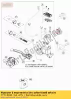 77713001144, KTM, cylinder hamulca r?cznego. kpl. dosk 14 husqvarna ktm  exc 125 150 200 250 300 350 450 500 501 2014 2015 2016 2017 2018 2019 2020 2021, Nowy