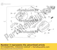 97720200YM1, Piaggio Group, lk koffer moto-guzzi norge zgulps01, zgulpt00, zgulps03 1200 2006 2016 2017, Nieuw