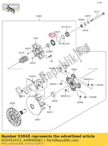 kawasaki 920451453 ?o?ysko kulkowe, 6907ddg8c4 kvf750 - Dół