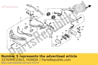 33704MCZ003, Honda, verpakking, achterlicht, Nieuw