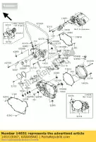 140310087, Kawasaki, couvercle-générateur klx450a8f kawasaki klx 450 2008, Nouveau