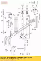 Qui puoi ordinare molla 4,8n / mm set d = 4,9mm da KTM , con numero parte 91410104S: