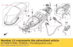 Aqui você pode pedir o transportadora, bagagem em Honda , com o número da peça 81200KTF640: