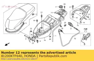 Honda 81200KTF640 transportadora, bagagem - Lado inferior