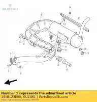 1418123E00, Suzuki, junta, escape suzuki gsf lt 80 400 1991 1992 1993 2000 2001 2002 2003 2004 2005 2006, Nuevo