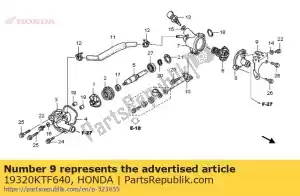 Honda 19320KTF640 plaque de comp., thermostat c - La partie au fond