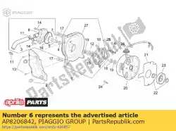 Ici, vous pouvez commander le goupille de roue de pompe auprès de Piaggio Group , avec le numéro de pièce AP8206842: