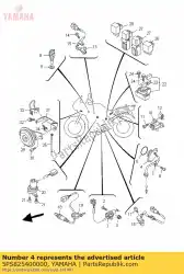 Aquí puede pedir conjunto interruptor neutral de Yamaha , con el número de pieza 5PS825400000: