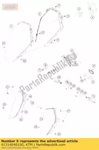 ktm 61314040100 luz trasera superduke ece - Lado inferior