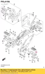 Here you can order the bar,front footr from Suzuki, with part number 4352144G10: