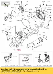 Here you can order the cover-chain from Kawasaki, with part number 140260027: