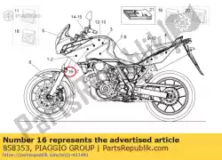 Qui puoi ordinare adesivo inferiore rh da Piaggio Group , con numero parte 858353: