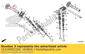 Honda 14210MGZJ00 árbol de levas comp., ej. (34t) - Lado inferior