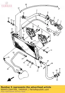 Yamaha 90445126H700 slang (l380) - Onderkant