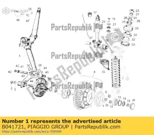 Piaggio Group B041721 steer.column - Bottom side