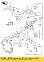 430820048, Kawasaki, pastiglie dei freni kawasaki klx kx 250 450 2006 2007 2008 2009 2010, Nuovo