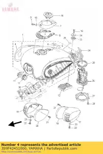 yamaha 3S9F42451000 graphique, réservoir de carburant 2 - La partie au fond