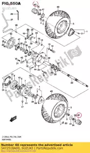 suzuki 5472518A00 tampa, centro da roda - Lado inferior