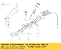 860162, Piaggio Group, przewód powrotny paliwa derbi rambla cc e ver 125 250 3 2, Nowy