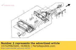 lenscomp., achterlicht van Honda, met onderdeel nummer 33702MBZG00, bestel je hier online: