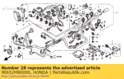band, kabelboom van Honda, met onderdeel nummer 90652MB0000, bestel je hier online: