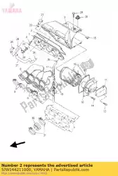 Tutaj możesz zamówić obudowa, filtr powietrza 2 od Yamaha , z numerem części 5JW144211000: