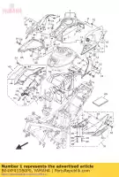 B04XF41DB0P0, Yamaha, tankzijde deksel 1 yamaha mt 660 2016, Nieuw