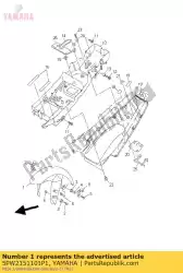 Here you can order the fender, front from Yamaha, with part number 5PW2151101P1: