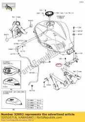 Qui puoi ordinare staffa-serbatoio, rr ex300adf da Kawasaki , con numero parte 320520718: