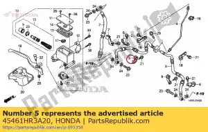 honda 45461HR3A20 pince a, r. fr. durite de frein - La partie au fond