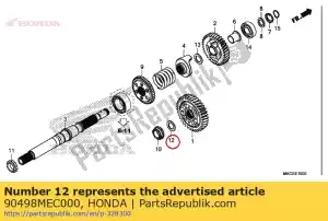 honda 90498MEC000 rondella, 22,1x36x2,6 - Il fondo