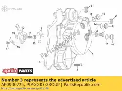 Here you can order the oil seal 17x28x7 from Piaggio Group, with part number AP0930725: